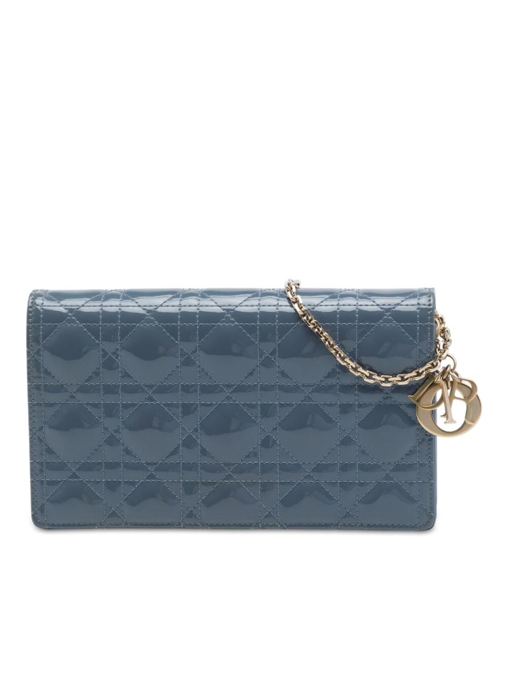 Dior Patent Cannage Lady Pouch With #360465D10B